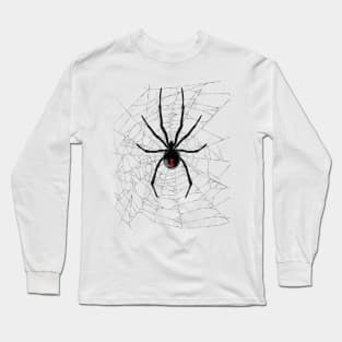 Black Widow in a web Long Sleeve T-Shirt